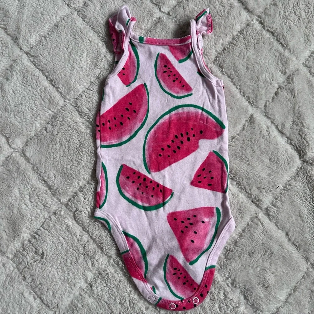 Carter's | 2-Piece Watermelon Bodysuit & Shorts Set | Size 6 Months